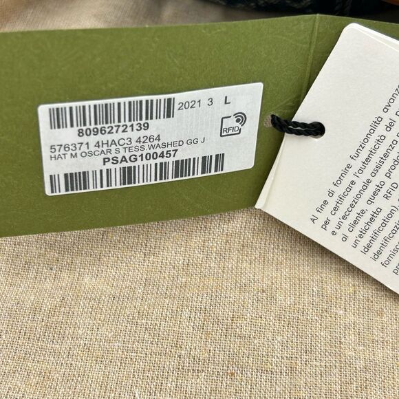 Men’s Gucci blue denim bucket hat size large made in Italy - Picture 7 of 8